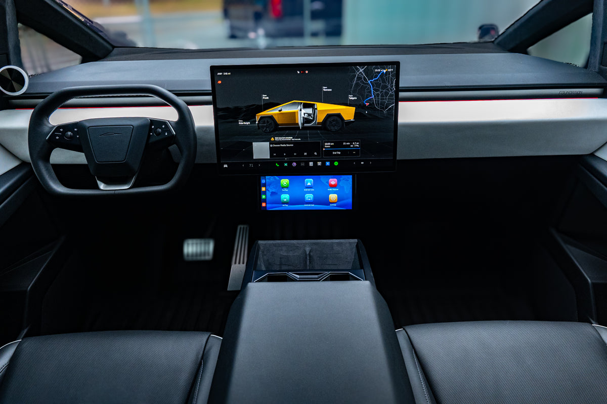 Tesla Cybertruck Apple CarPlay &amp; Android Auto Smart Dash Screen