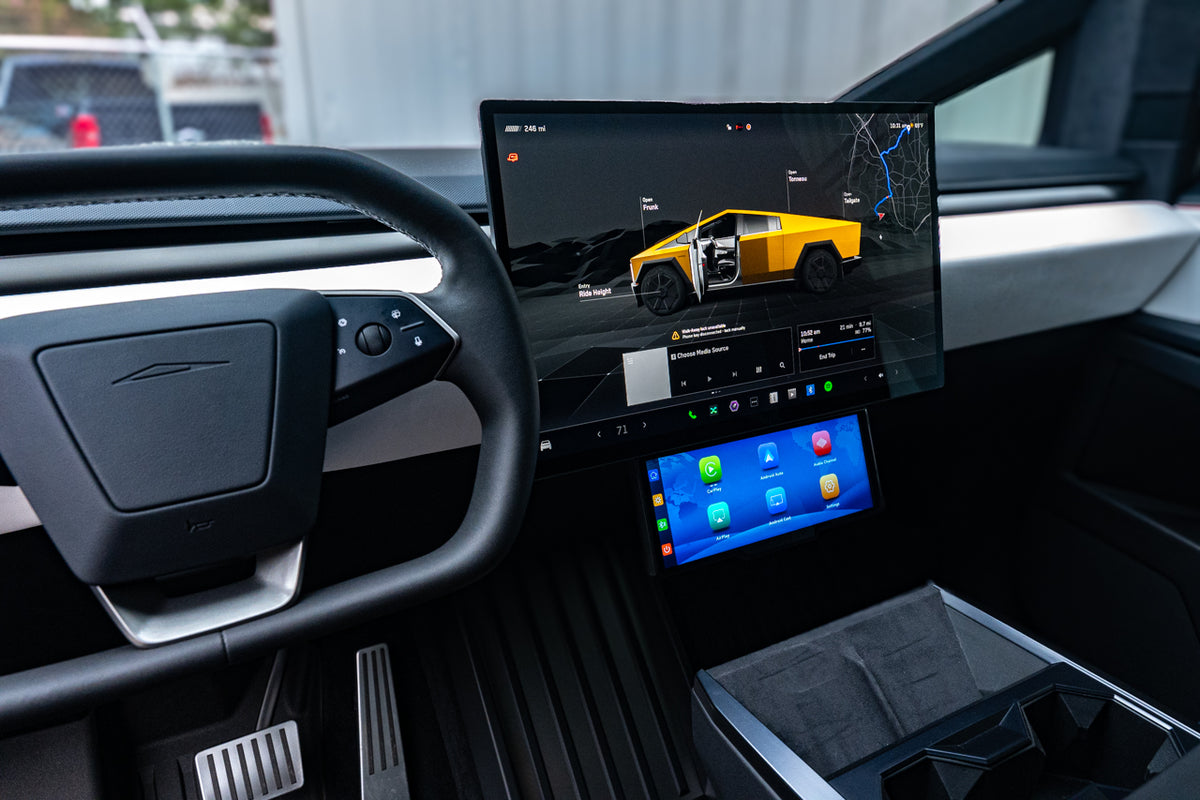 Tesla Cybertruck Apple CarPlay &amp; Android Auto Smart Dash Screen