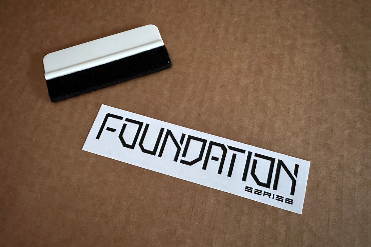 Foundation Series Fender &amp; Tailgate Decal for Cybertruck (Vinyl Wrap Replacement Badge)