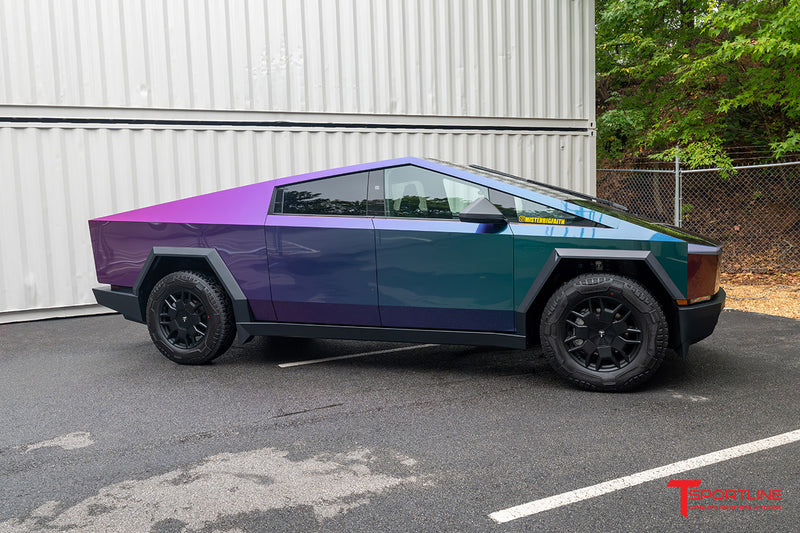 Tesla Cybertruck — Inozetek purple-teal chameleon (T Sportline).