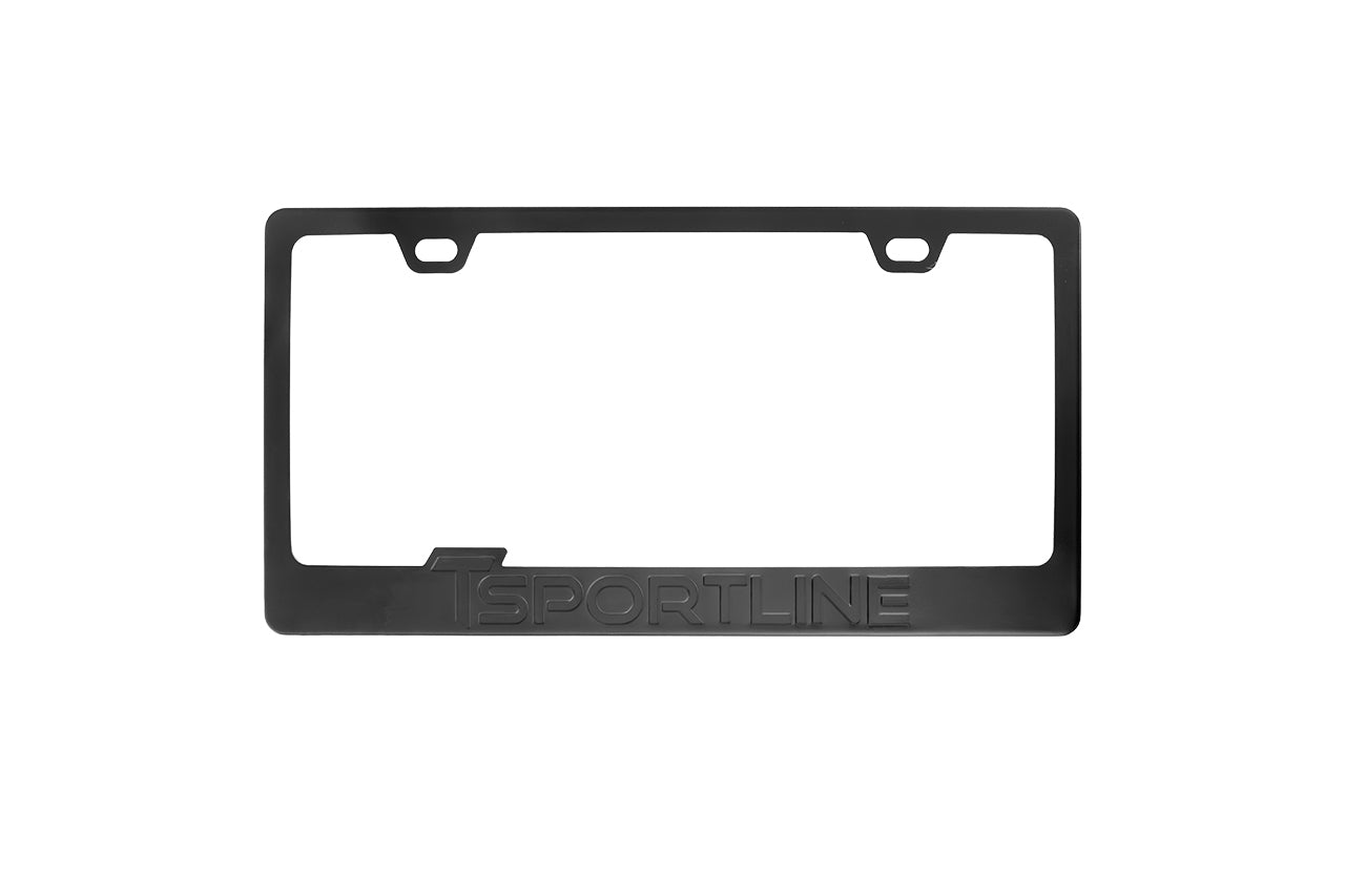 T Sportline License Plate Frame - Embossed Stainless Steel