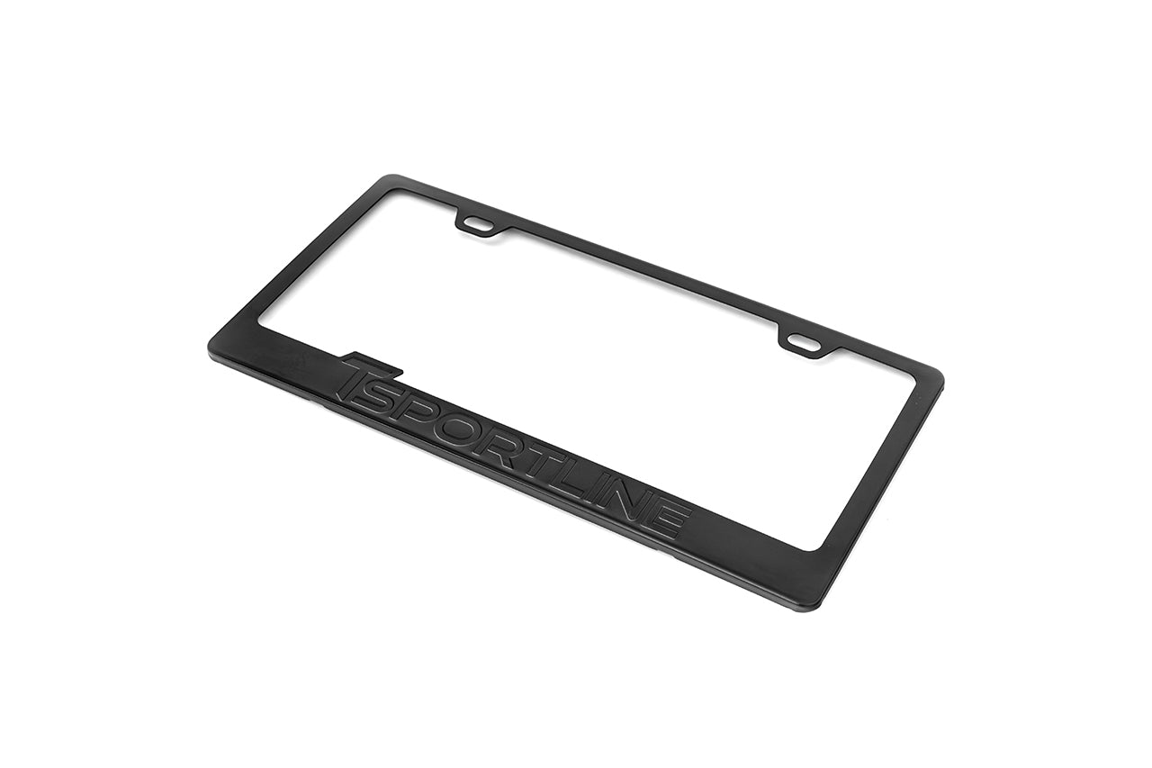 T Sportline License Plate Frame - Embossed Stainless Steel