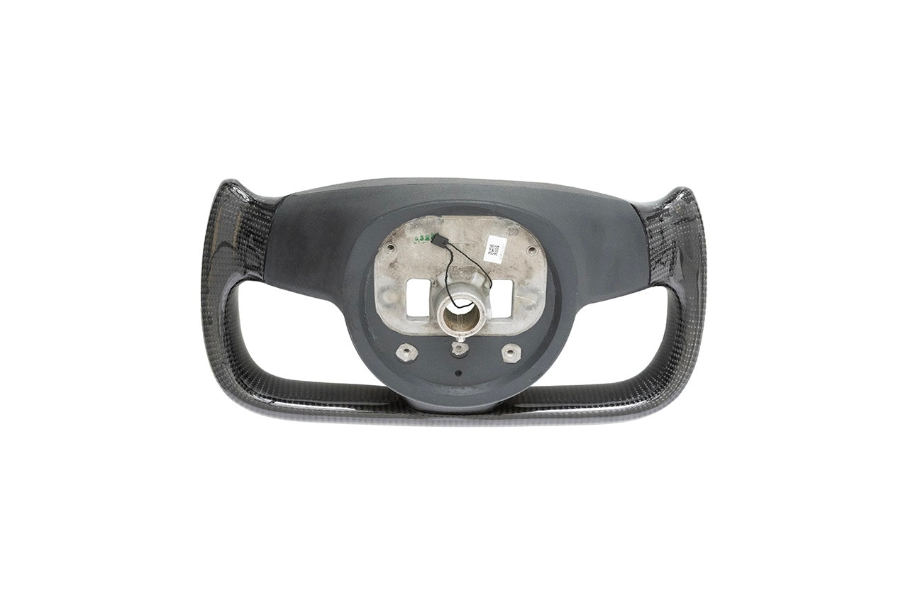Model S / X Plaid & Long Range Carbon Fiber Yoke Steering Wheel 2021-2023