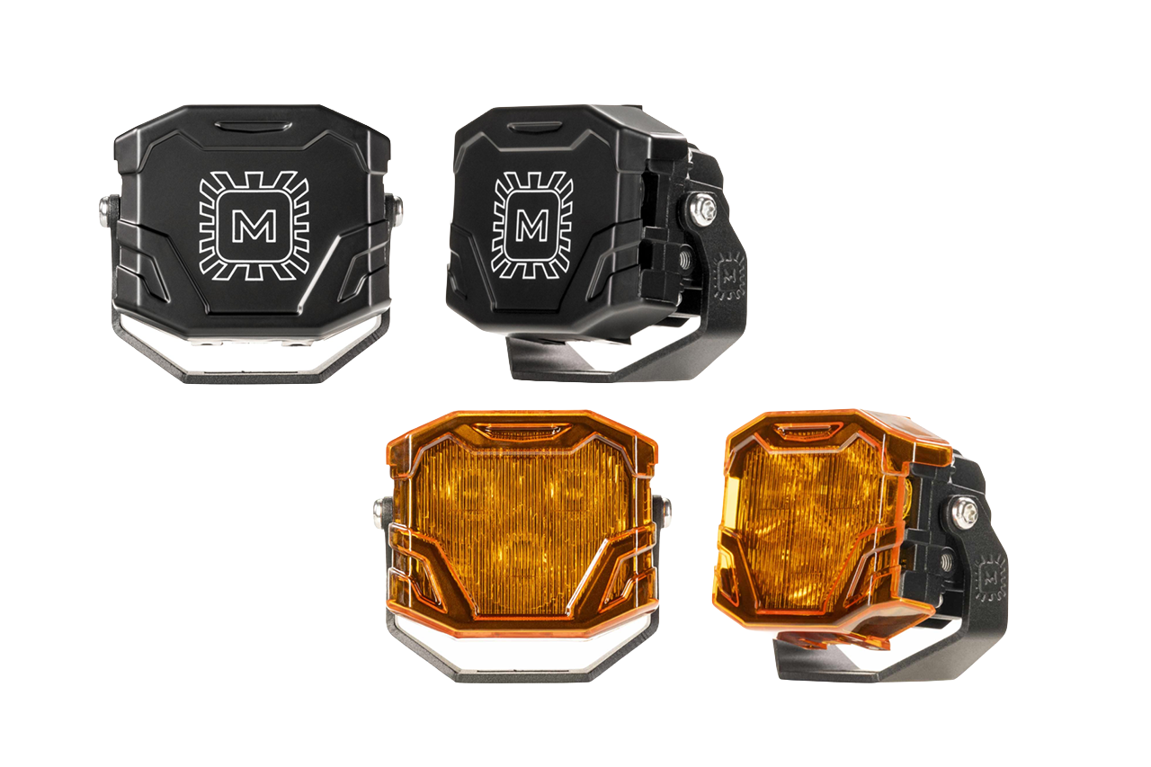 Morimoto 1Banger / 2Banger / 4Banger LED Pod Blackout / Yellow (Amber) Hard Covers (set of 2)