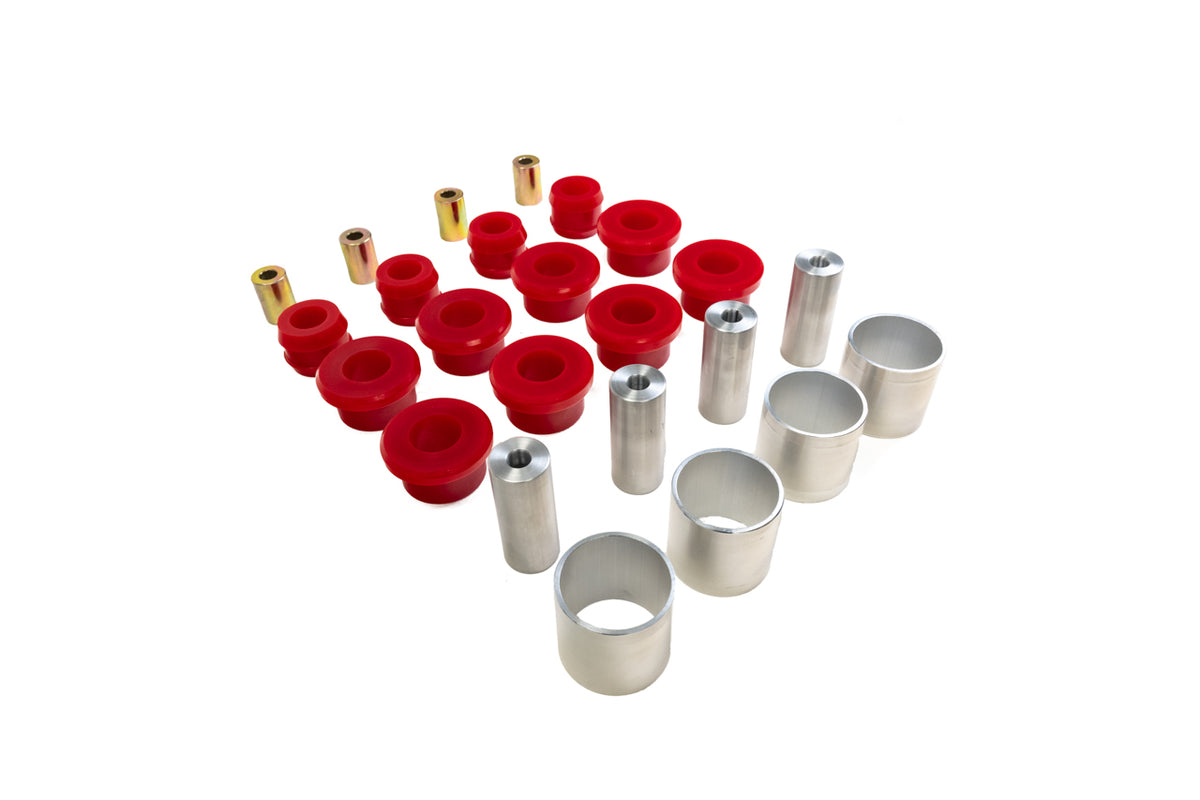 Tesla Model S High Performance Polyurethane Rear Lower Control Arms and Upper &amp; Toe Links Bushing Set