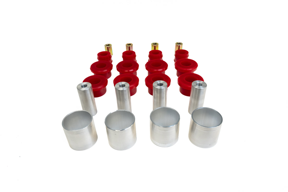 Tesla Model S High Performance Polyurethane Rear Lower Control Arms and Upper &amp; Toe Links Bushing Set
