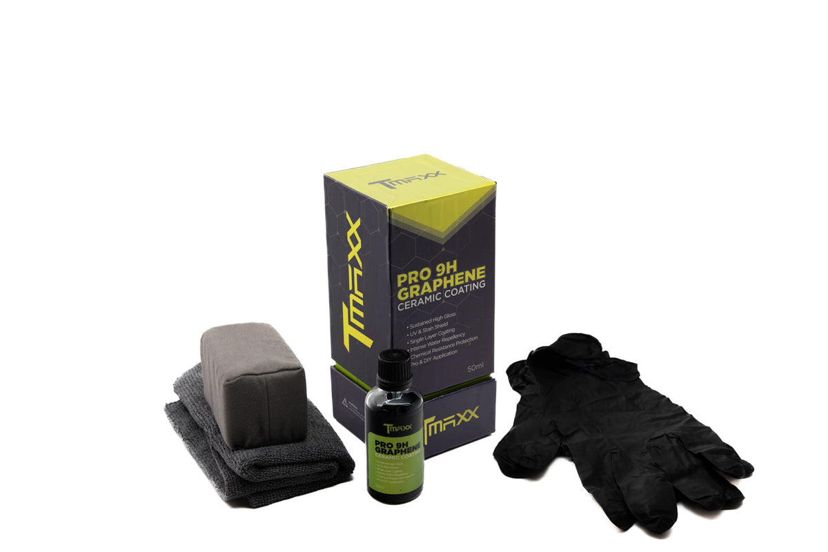 TMaxx Ceramic Coating Pro 9H Graphene (50ml) - Tesla Paint Protection &amp; Applicator Kit