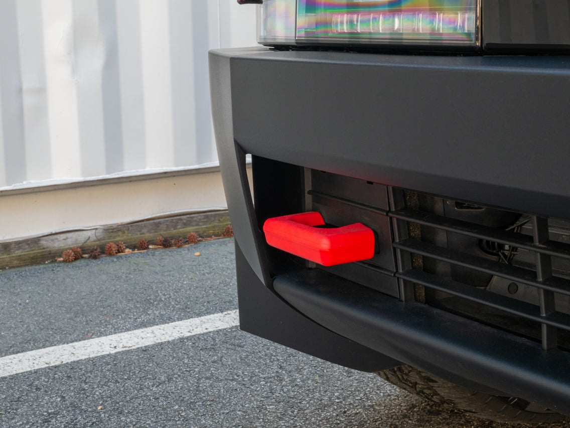 Tesla Cybertruck Bumper Tow Hook Red Silicone Slip-on Covers