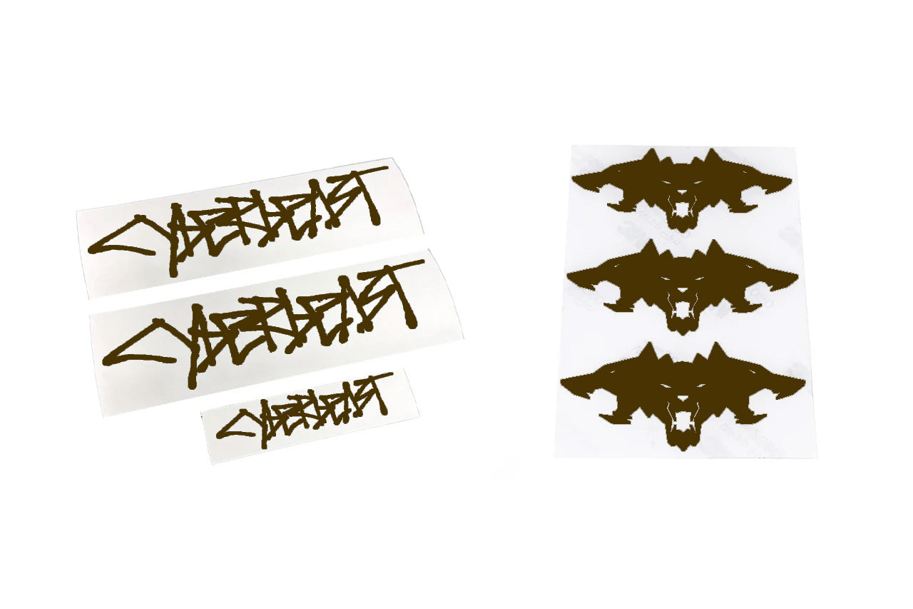 Cyberbeast Fender & Small Tailgate Decal for Cybertruck (Vinyl Wrap Replacement Badge)