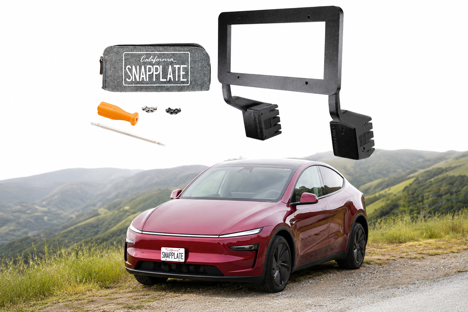 Tesla Model Y SnapPlate Front License Plate Holder