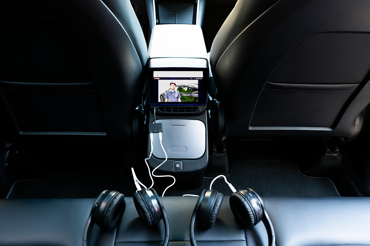 Tesla Model 3 & Y MSX-Entertainment 3.0 Rear Touch Screen with Bluetooth Audio, Apple CarPlay / AirPlay & Streaming Apps