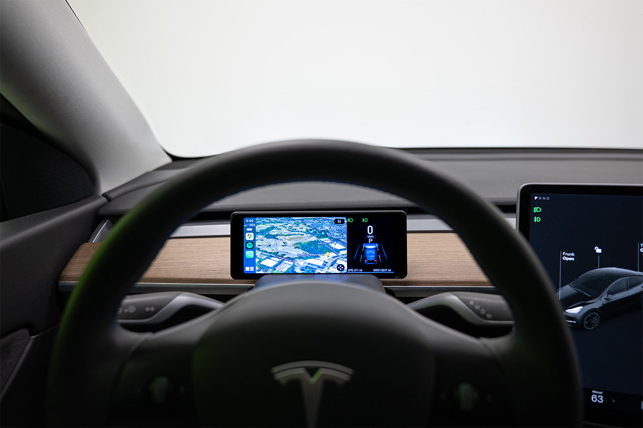 Tesla Model 3 & Y MSX-CP7 Apple CarPlay / Android Auto Driver View
