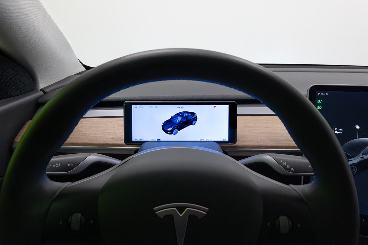 Tesla Model 3 & Y MSX-CP7 Apple CarPlay / Android Auto Driver View Dash & Touchscreen LCD Display (Smart Instrument Cluster)