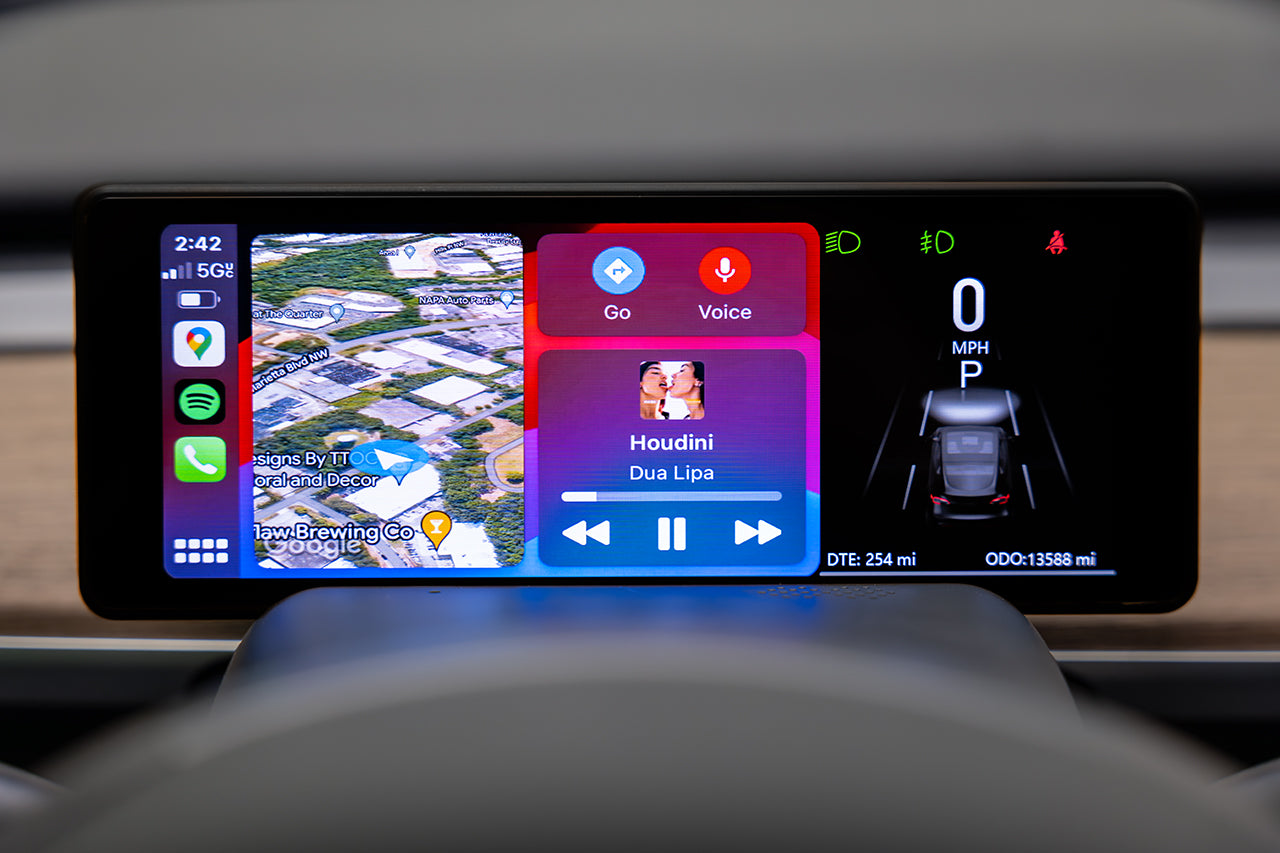 Tesla Model 3 & Y MSX-CP7 Apple CarPlay / Android Auto Driver View Dash & Touchscreen LCD Display (Smart Instrument Cluster)