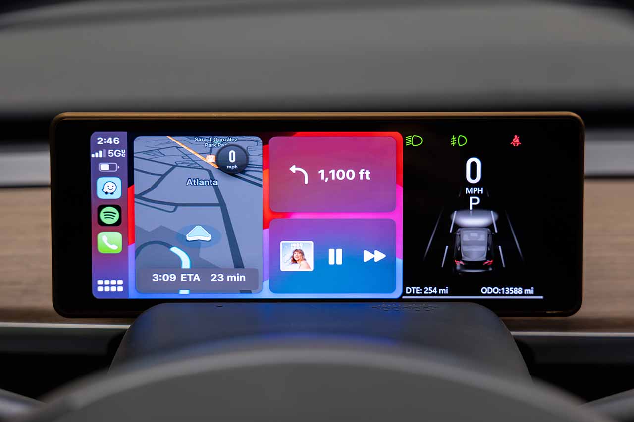 Tesla Model 3 & Y MSX-CP7 Apple CarPlay / Android Auto Driver View Das - T  Sportline - Tesla Model S, 3, X & Y Accessories