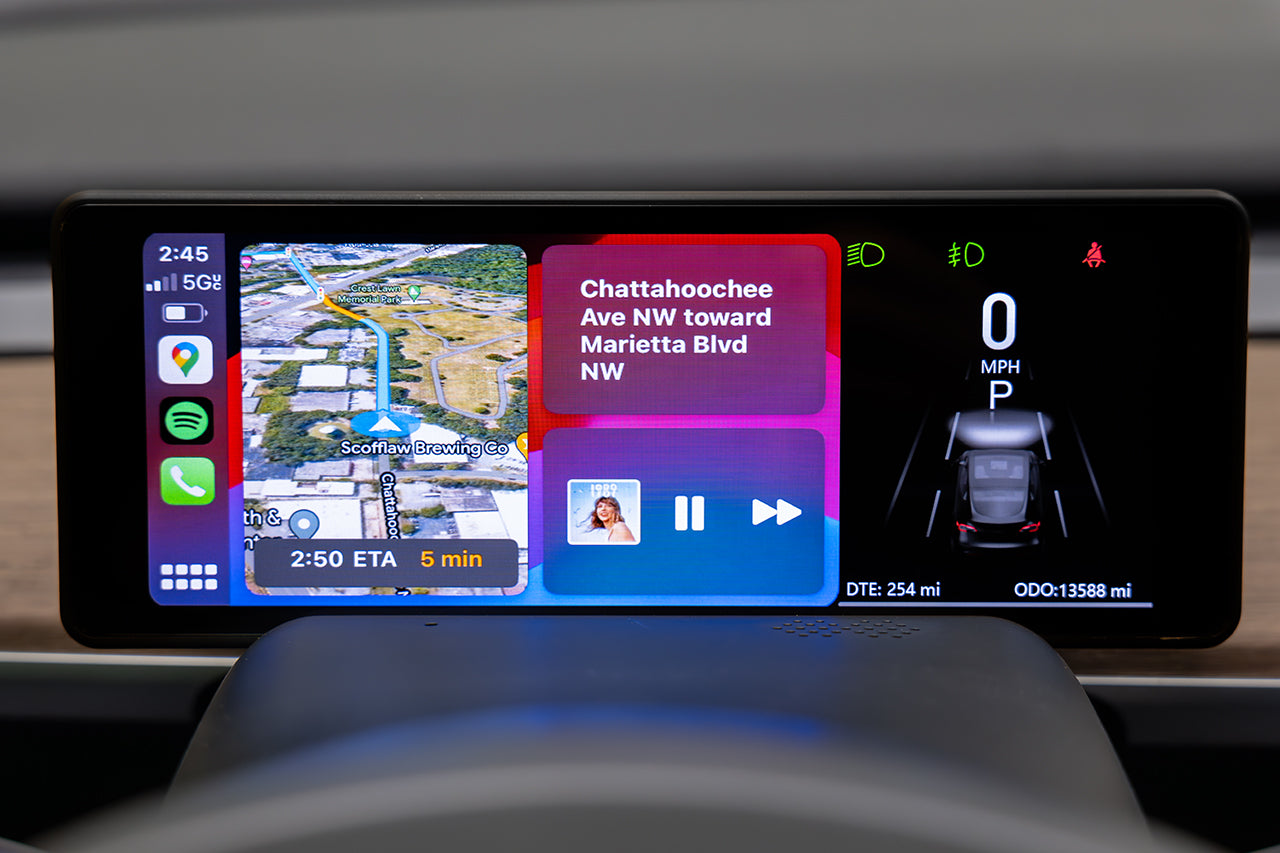 Tesla Model 3 & Y MSX-CP7 Apple CarPlay / Android Auto Driver View Dash & Touchscreen LCD Display (Smart Instrument Cluster)