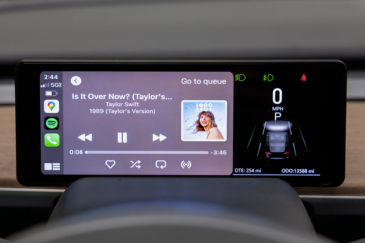 Tesla Model 3 & Y MSX-CP7 Apple CarPlay / Android Auto Driver View Dash & Touchscreen LCD Display (Smart Instrument Cluster)