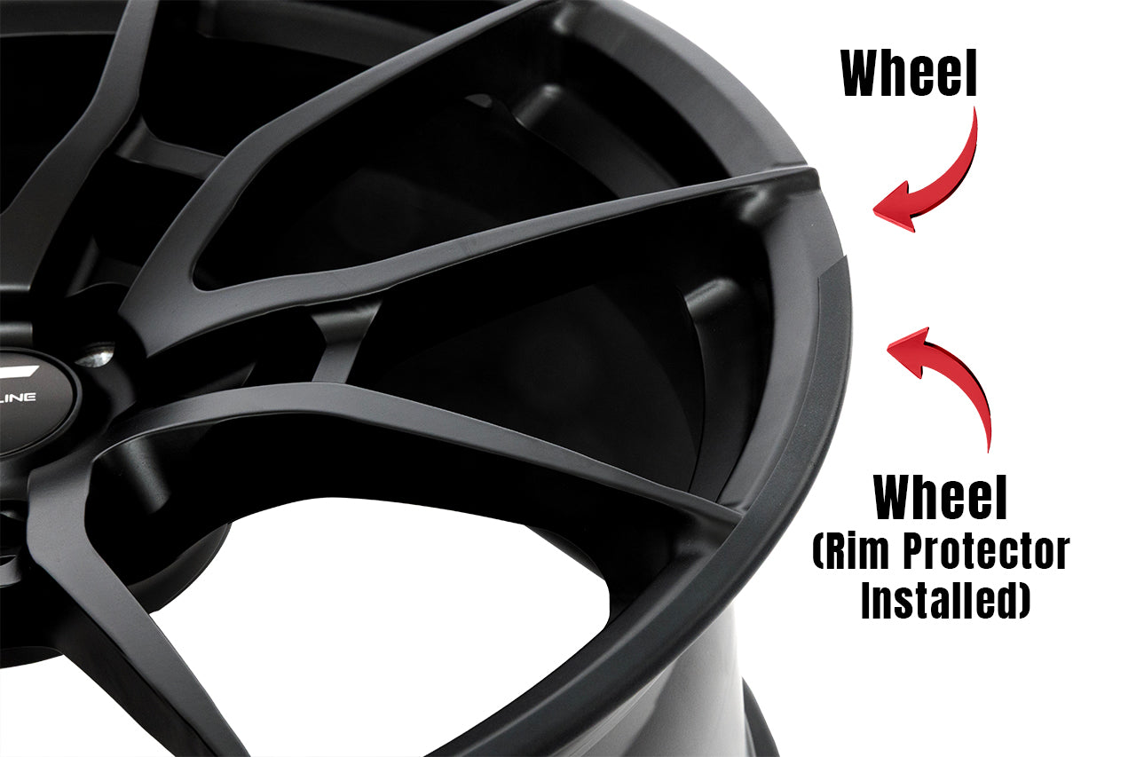 Tesla Wheel Rim Protection System - Aluminum Ring Curb Rash / Scratch Guards (Set of 4)