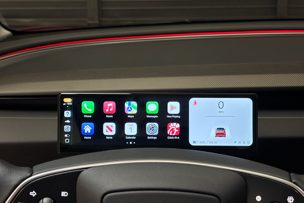 Tesla Model 3 / Y MSX-CP9 Apple CarPlay & Android Auto Driver View Dash & Touchscreen LCD Display (Smart Instrument Cluster)