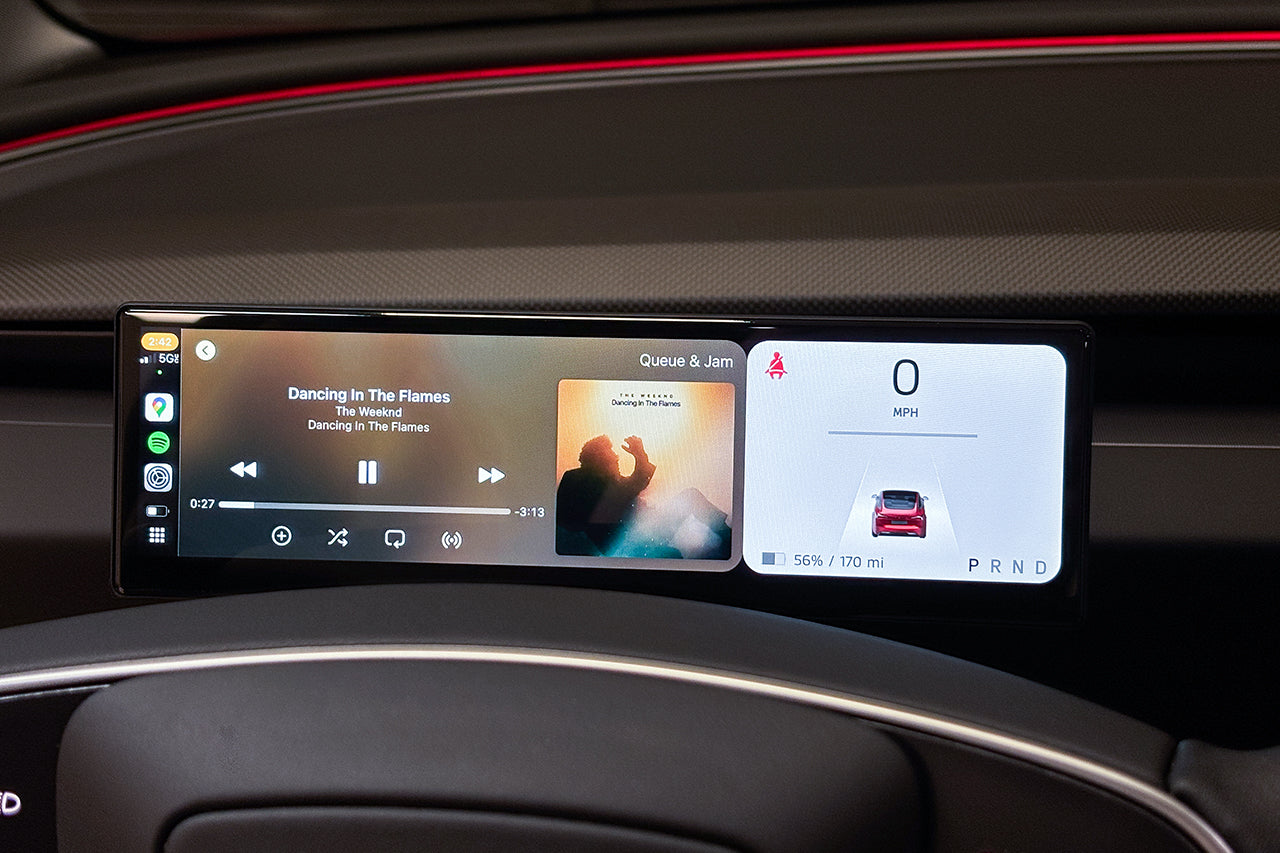 Tesla Model 3 / Y MSX-CP9 Apple CarPlay & Android Auto Driver View Dash & Touchscreen LCD Display (Smart Instrument Cluster)