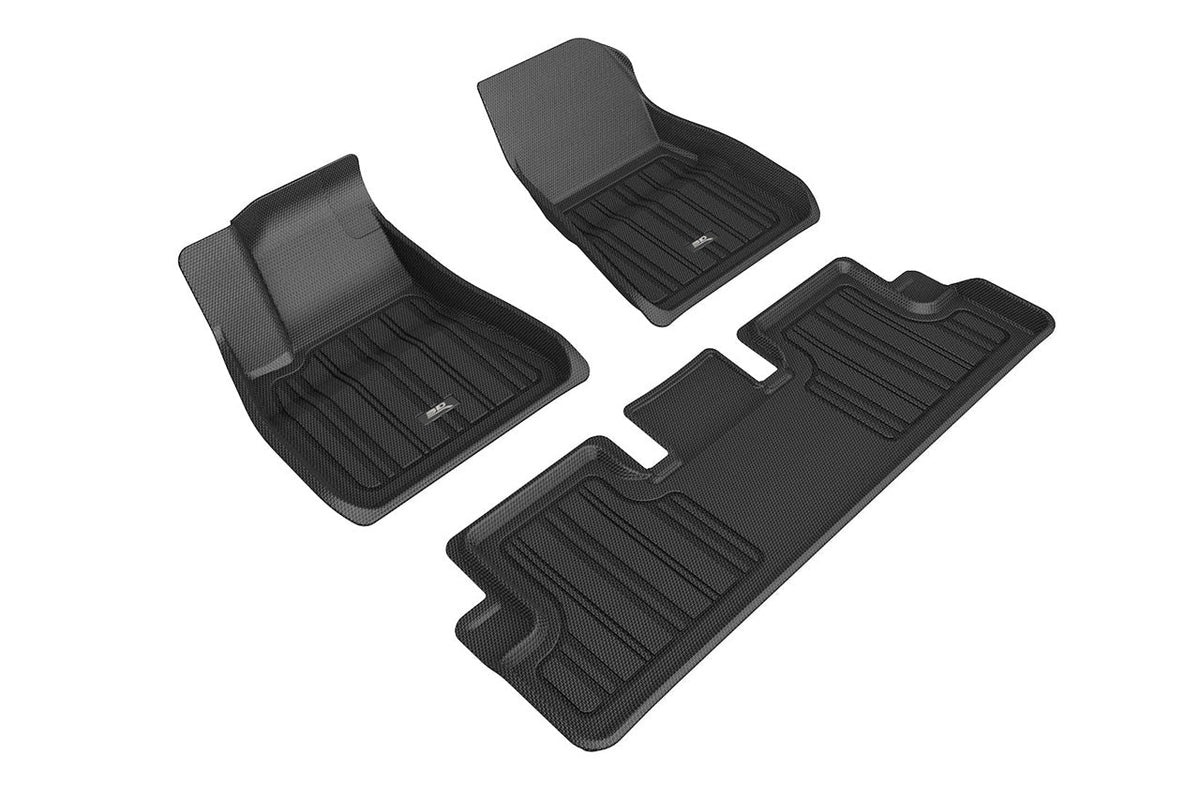 Tesla Model 3 Highland MAXpider 3D Elitect All-Weather Custom Fit Floor Liner Mats (set of 3)