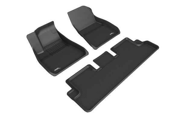 3D MAXpider Kagu 3rd Row Floor Mats | 2021-2023 Tesla Model Y (L1TL03631509) main image 0