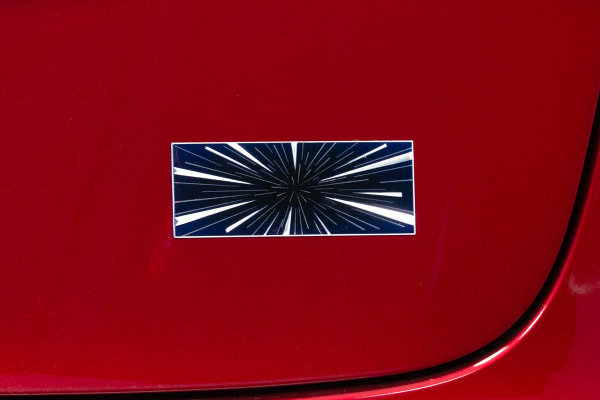 Tesla Model 3 Highland INSANE Plaid Logo Badge Trunk Emblem