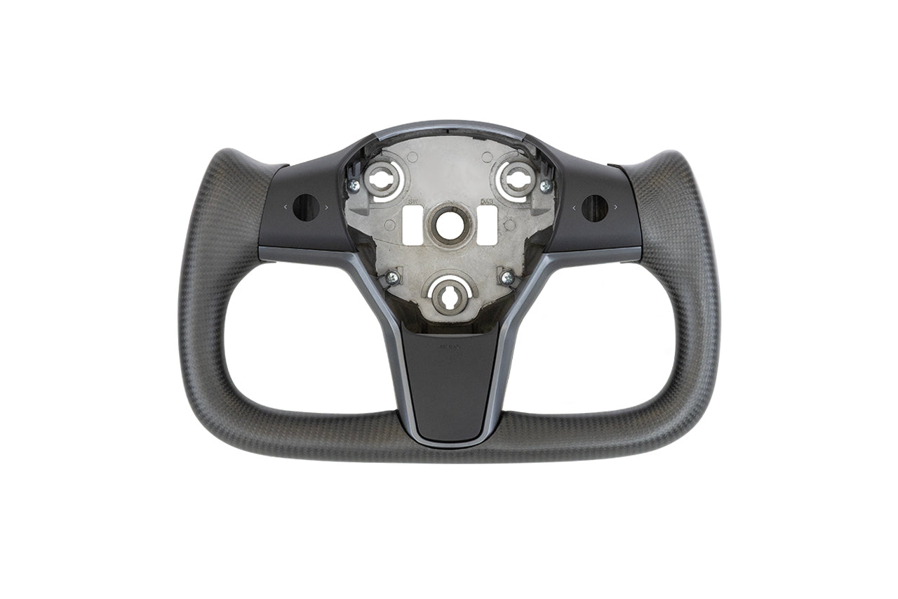 Tesla Model 3 / Y Carbon Fiber Yoke Steering Wheel