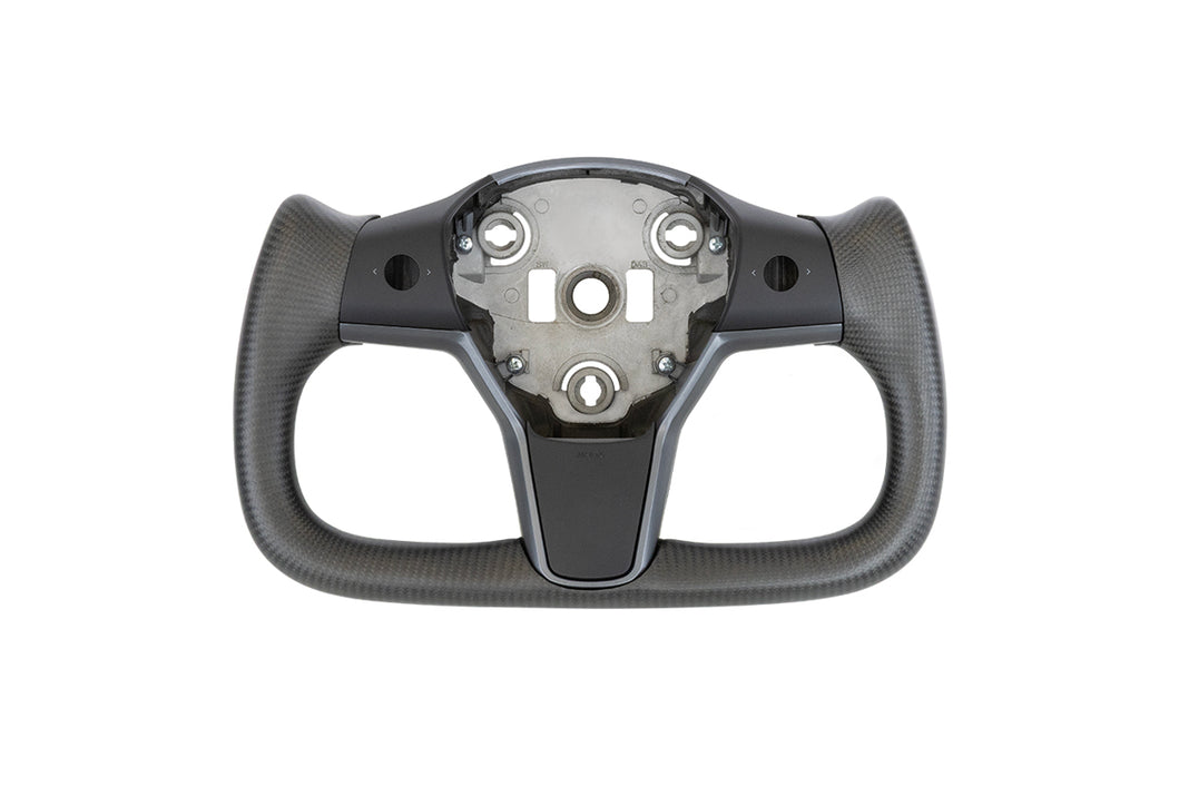 Tesla Model 3 / Y Carbon Fiber Yoke Steering Wheel - T Sportline