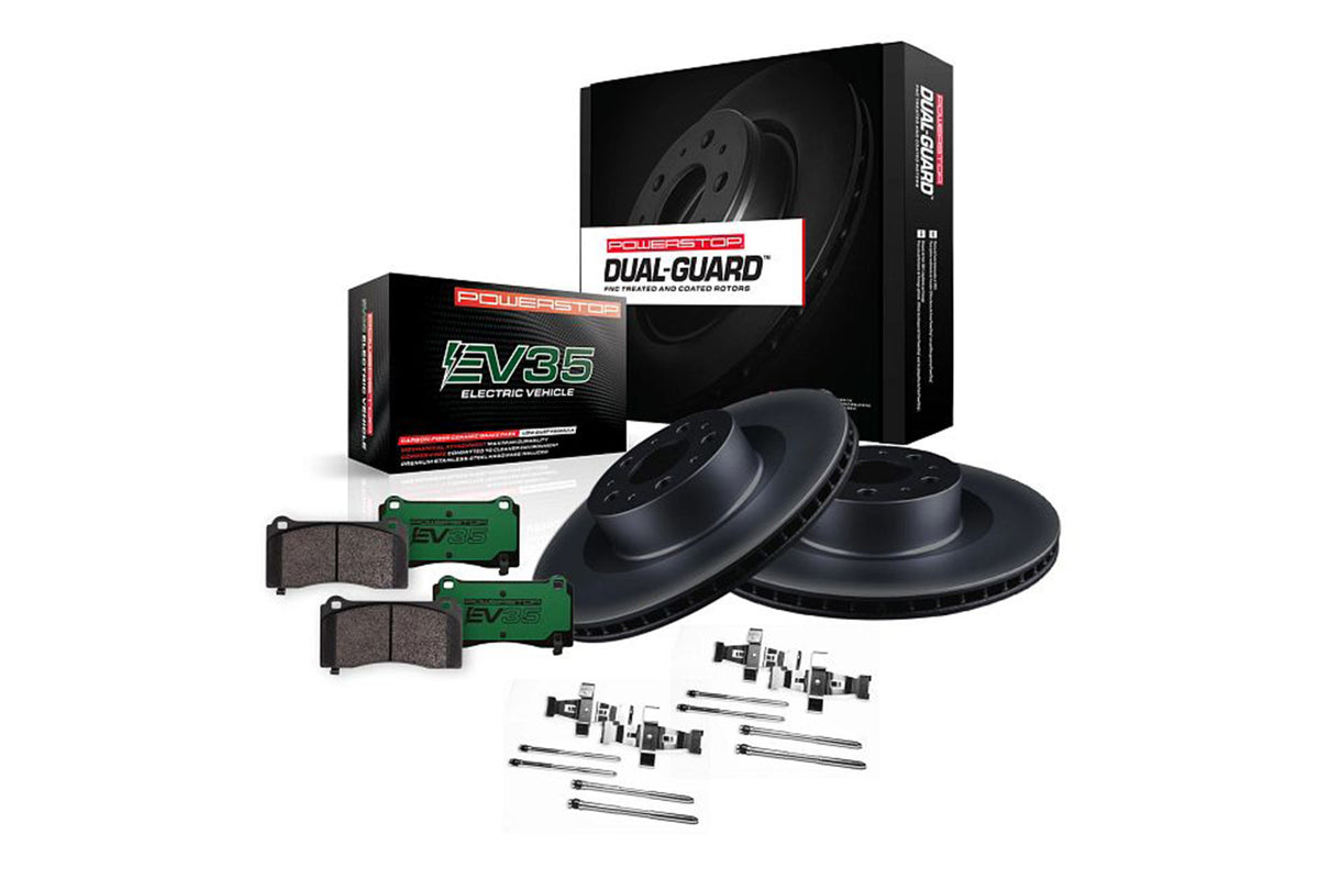 Tesla Model 3 / Y &quot;Dust &amp; Rust Free&quot; Upgrade Replacement Brake Rotor and Pad Set