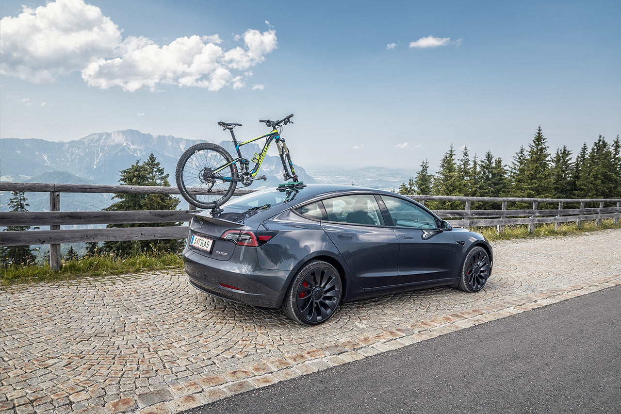 Tesla Vacuum Cup Quick Mount Roof Road & Mountain Bike TreeFrog Pro 1 Single Carrier Rack - One Bicycle