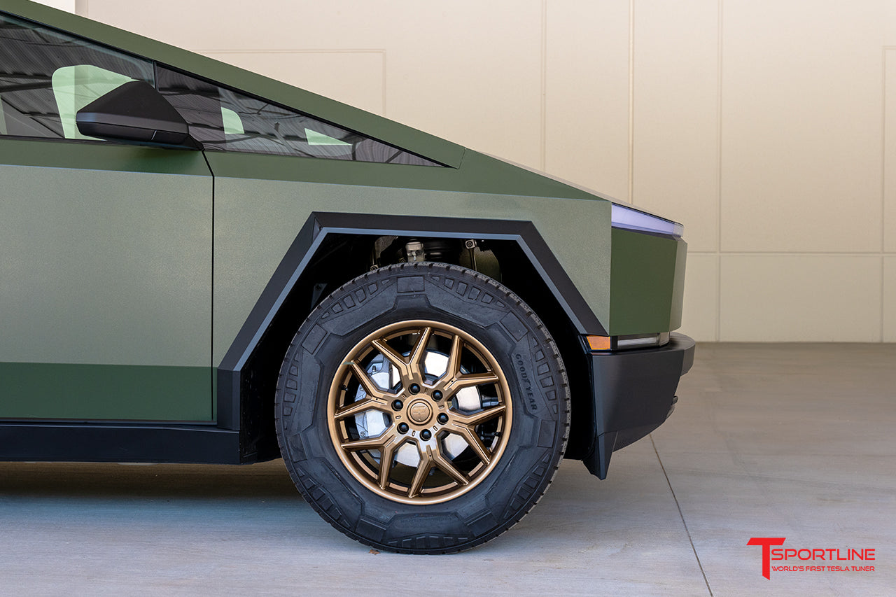 Super Saver Tesla Cybertruck Winter Snow Tire and AeroMaxx 20" Wheel Package (Set of 4)