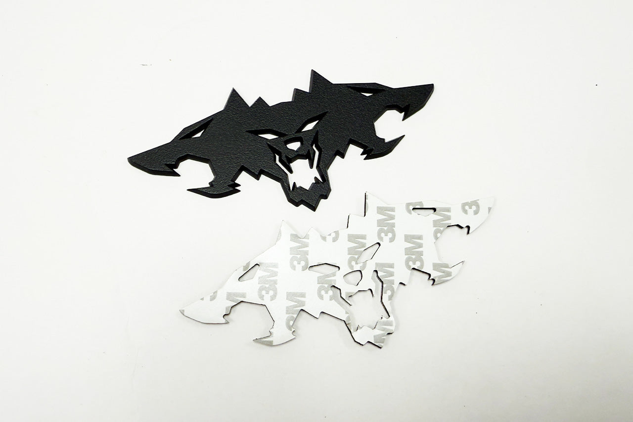 Cyberbeast Premium 3-D Aluminum Metal Satin Black Emblem Badge for Cybertruck