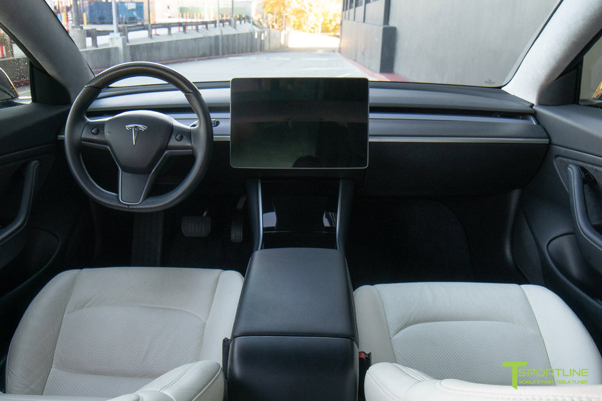 Tesla Model 3 / Y Custom Steering Wheels - Carbon Fiber, Wood, Leather