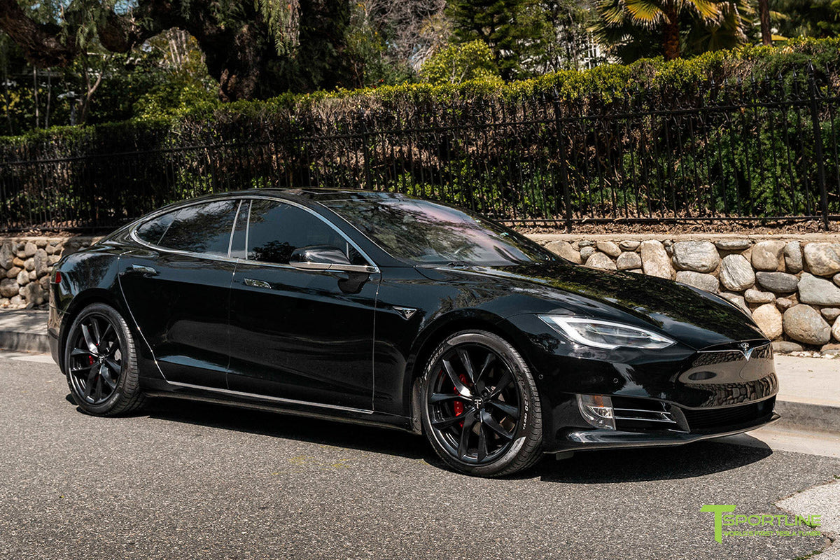 Tesla Model S TSS 20&quot; Wheel and Tire Package in Satin Black (Set of 4) Open Box Special!