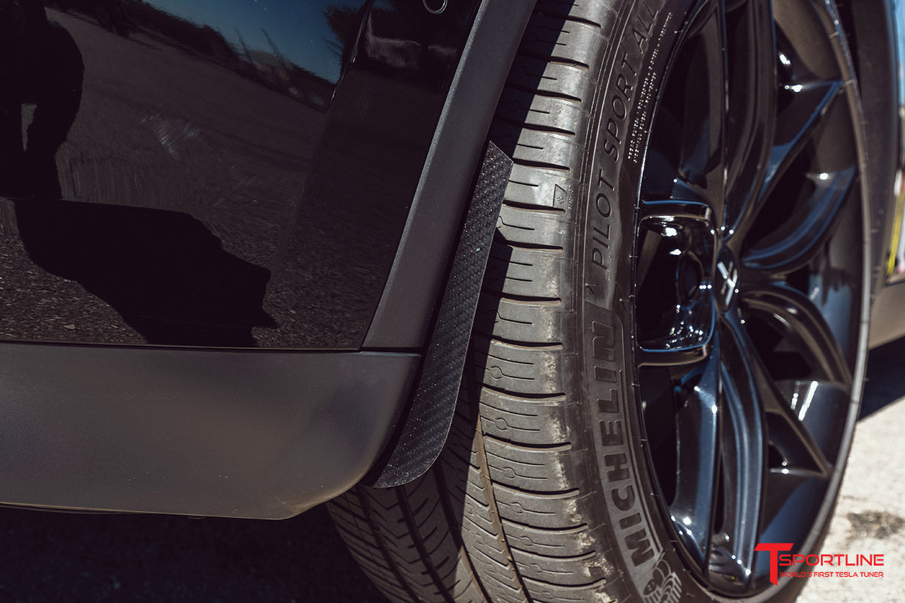 Tesla Model 3 / Y Carbon Fiber Mud Flaps (Set of 4)