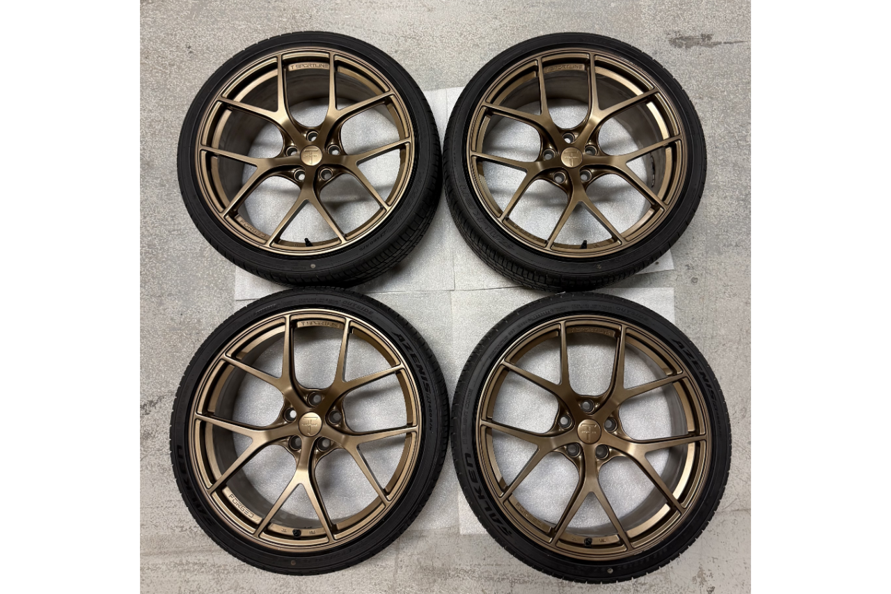 MARKETING DEMO DEAL! TXL115 20" Tesla Model 3 Fully Forged Lightweight Tesla Wheel and Tire Package (Set of 4)