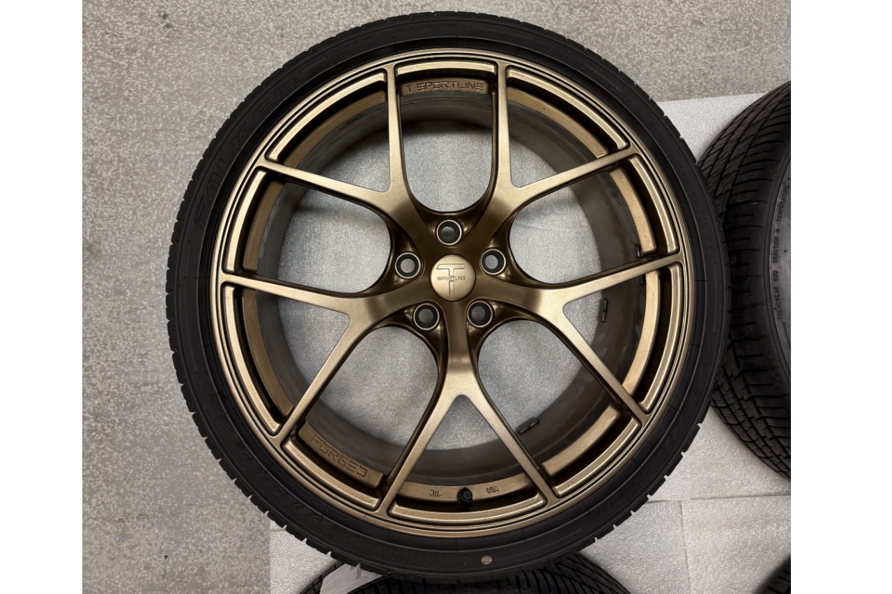 MARKETING DEMO DEAL! TXL115 20" Tesla Model 3 Fully Forged Lightweight Tesla Wheel and Tire Package (Set of 4)