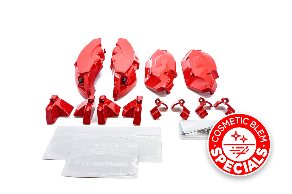 OPEN BOX SPECIAL! Tesla Model 3 / Y Brake Caliper Cover Set - Performance Look - Precision Fit Die Cast Bolt-on