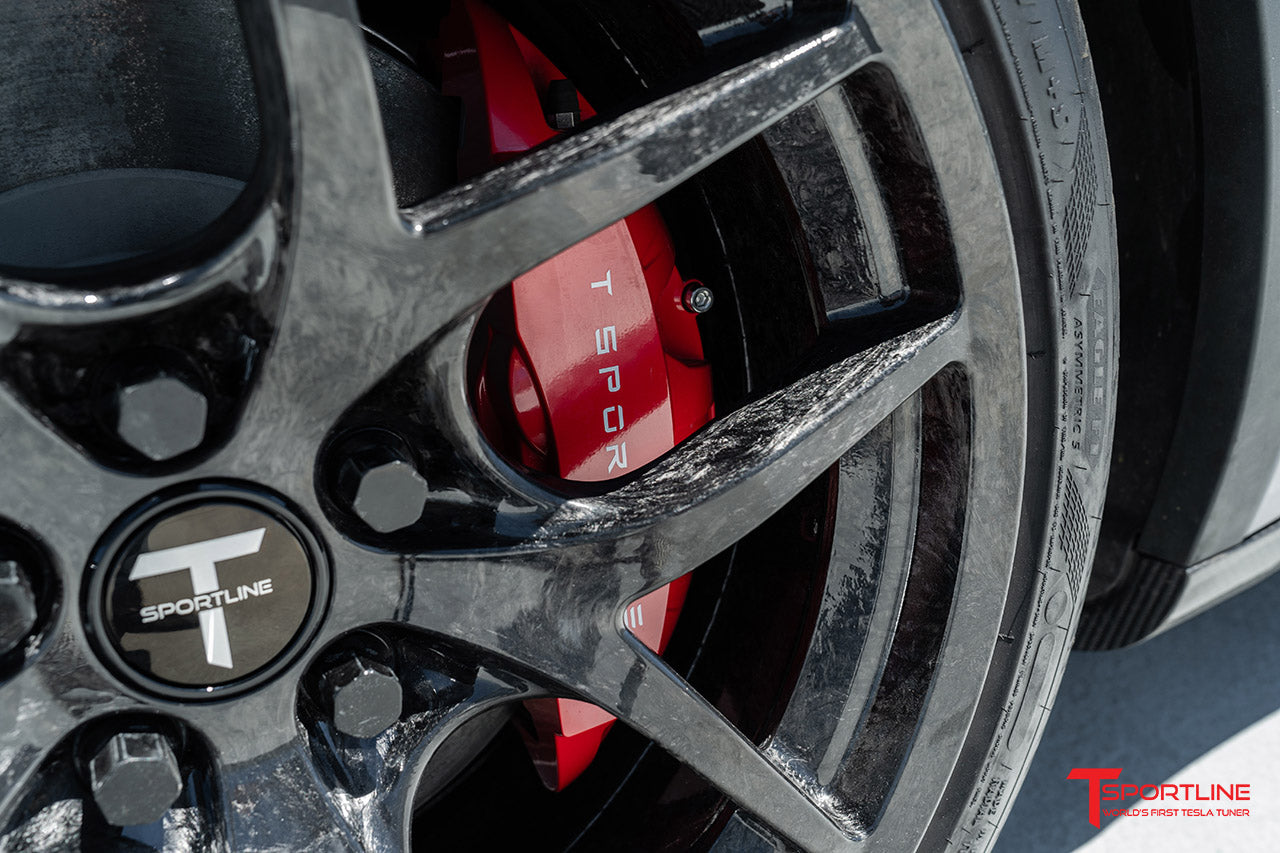 TSC 20" Tesla Model Y Forged Carbon Fiber Wheel and Tire Package (Set of 4)