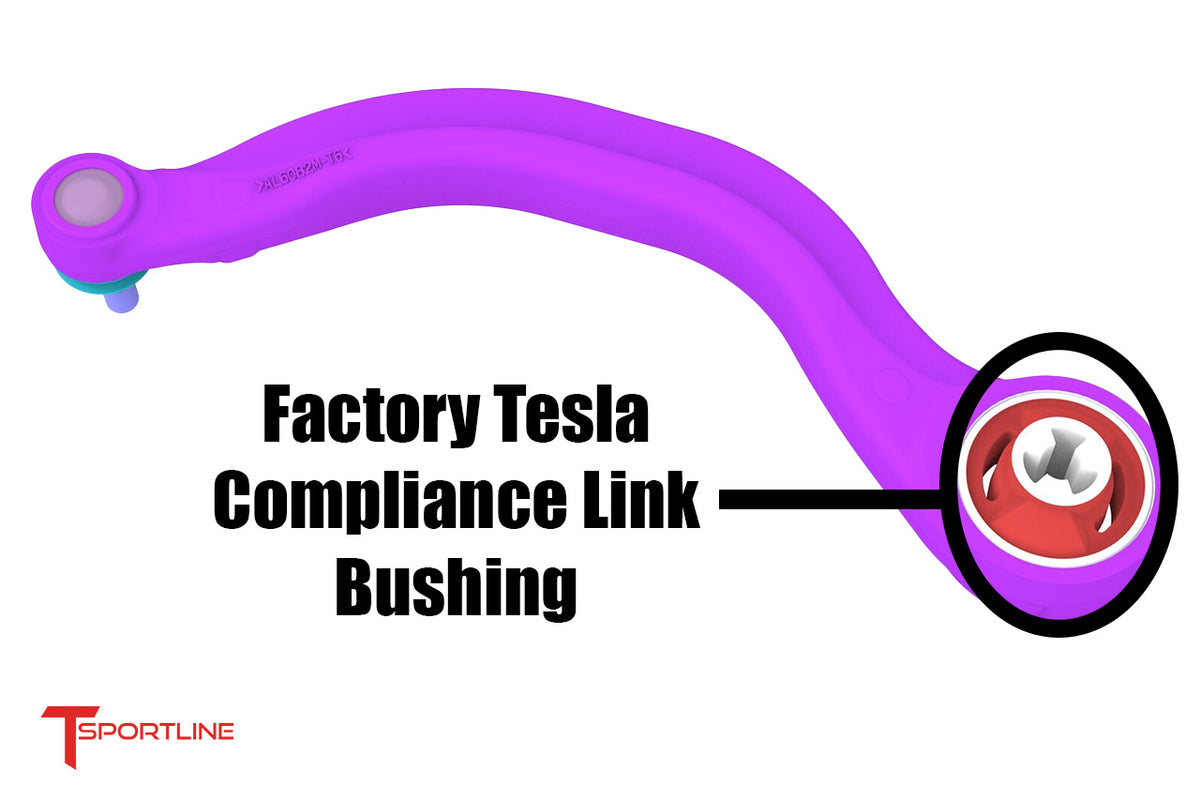 Tesla Model 3 / Y High Performance Polyurethane Front Lower Control Arm (Compliance &amp; Lateral Links) Bushing Set