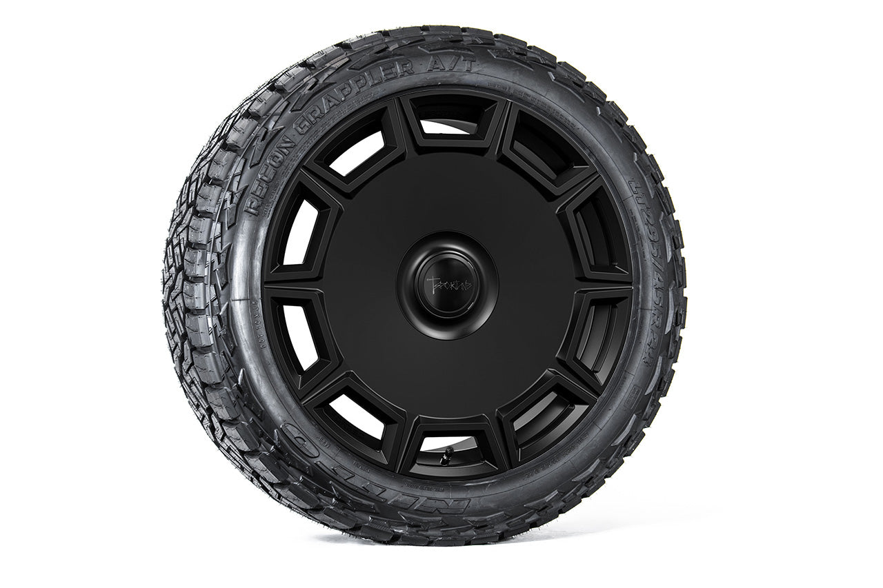 CT10 24" Tesla Cybertruck Fully Forged Monoblock Tesla Wheel and Tire Package (Set of 4)