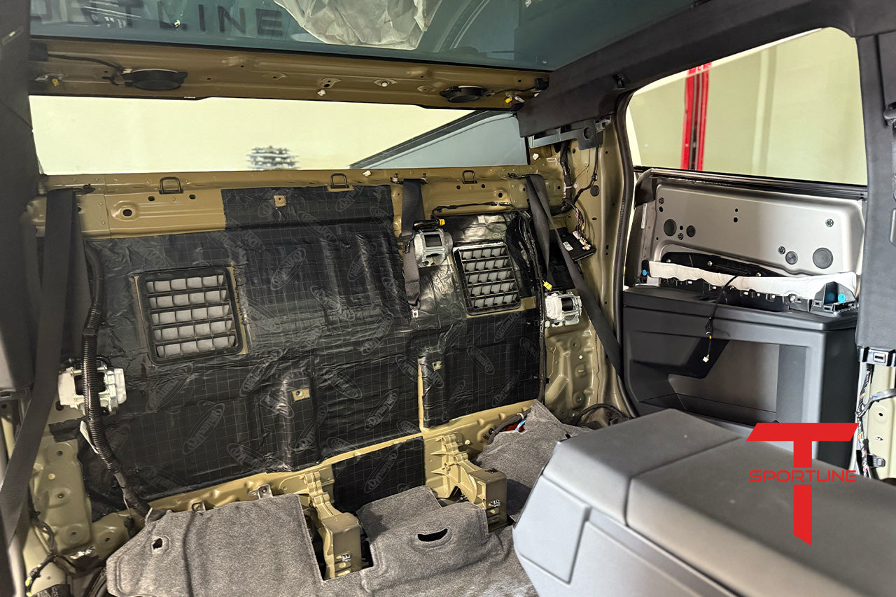 Tesla Cybertruck Dynamat Sound Deadening & Noise Cancellation Insulation