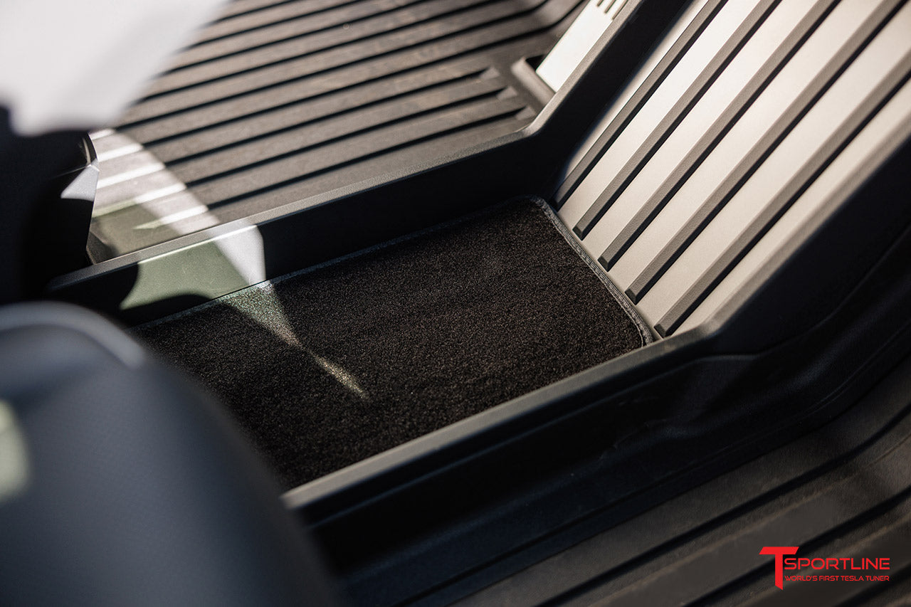 Tesla Cybertruck Precision Fitment Lower Center Console Carpet Liner Mat