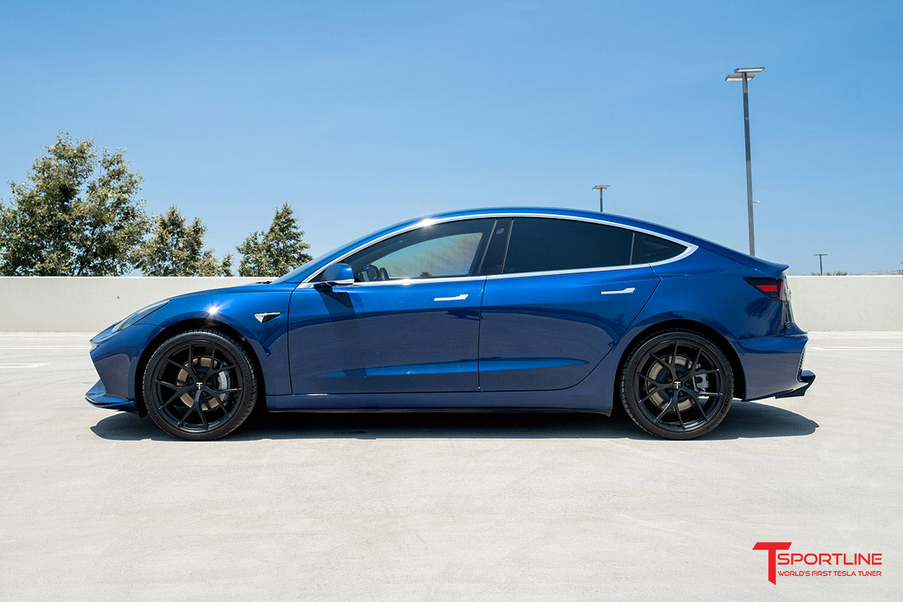 Tesla Model 3 Aero Sport Body Kit with Front and Rear Bumper Fascias & Wing Spoiler