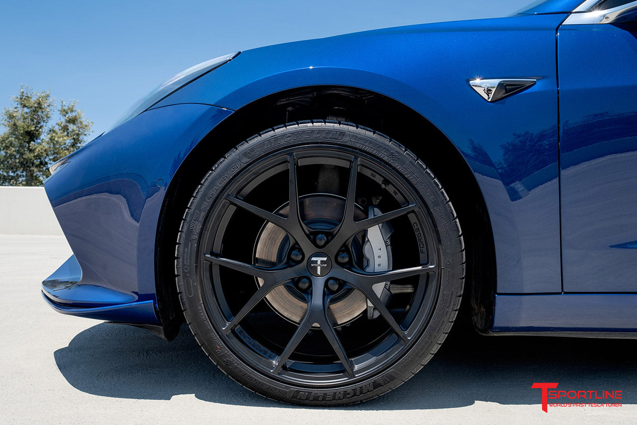 Tesla Model 3 Aero Sport Body Kit with Front and Rear Bumper Fascias & Wing Spoiler