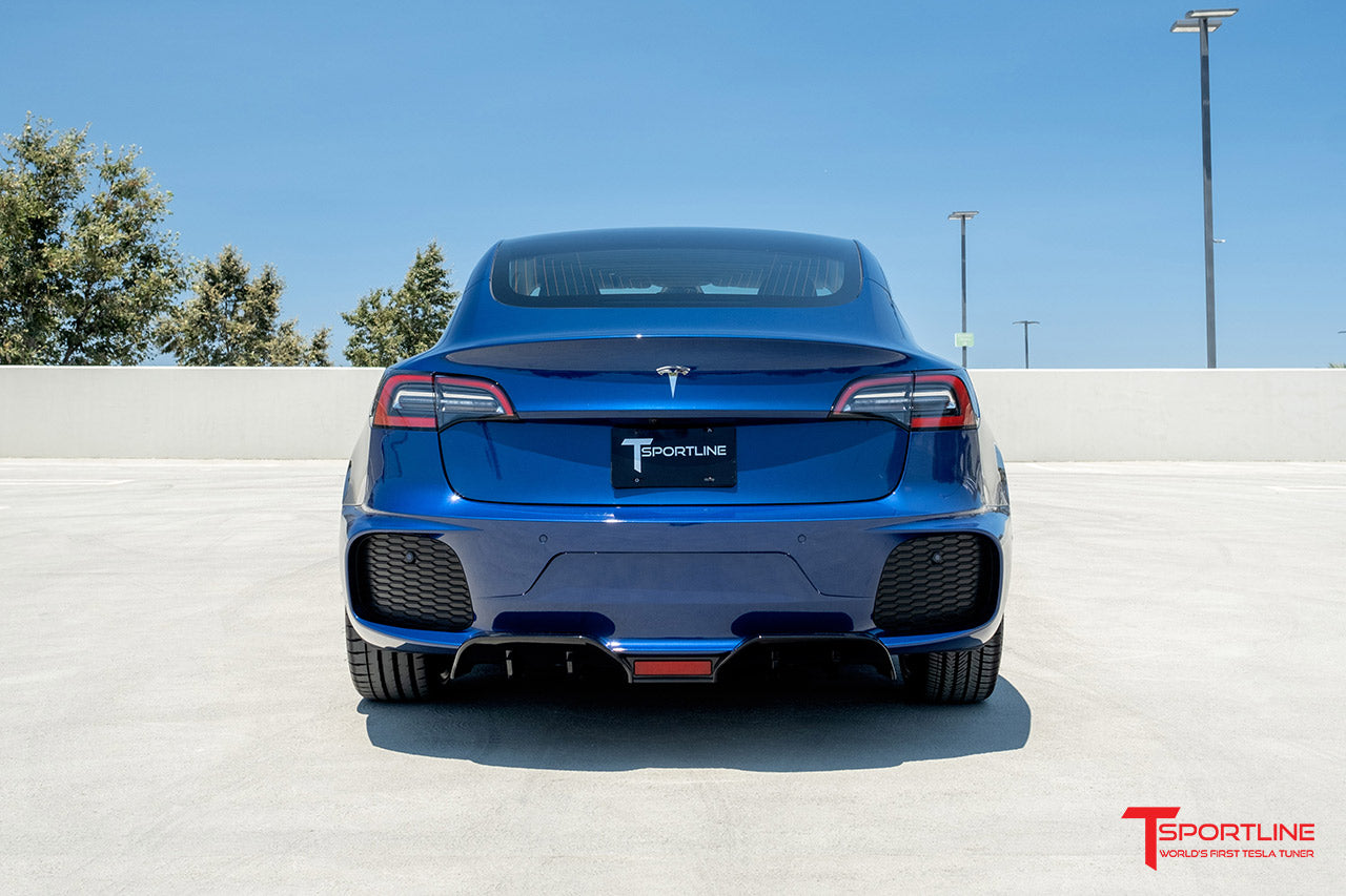 Tesla Model 3 Aero Sport Body Kit with Front and Rear Bumper Fascias & Wing Spoiler
