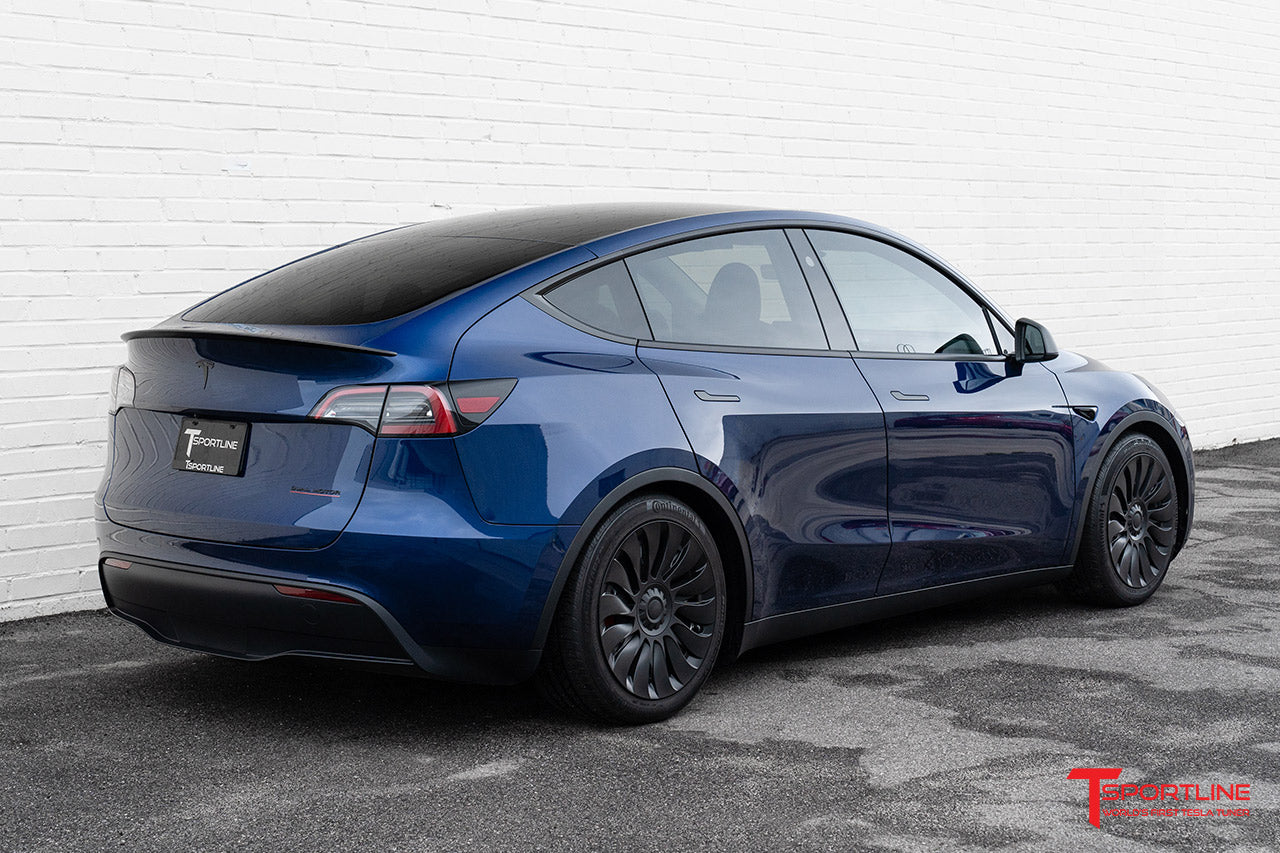 TSY14d Tesla Model Y Max Range Directional Aero Wheel Cover Set for 19" Factory Tesla Wheel