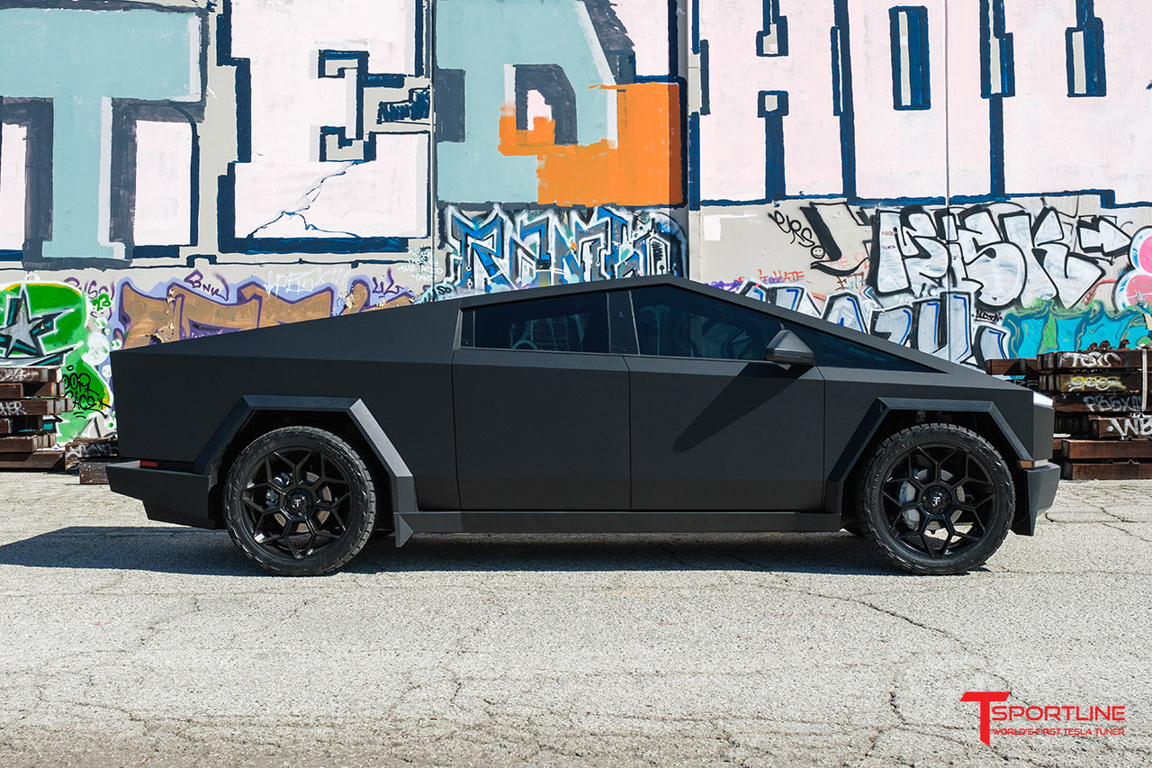 Tesla Cybertruck CT7 24" Fully Forged Lightweight Tesla Wheel and Tire Package (Set of 4) Open Box Special!