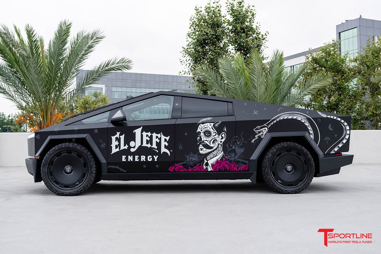 CTM 24" Tesla Cybertruck Fully Forged Monoblock Tesla Wheel and Tire Package (Set of 4)